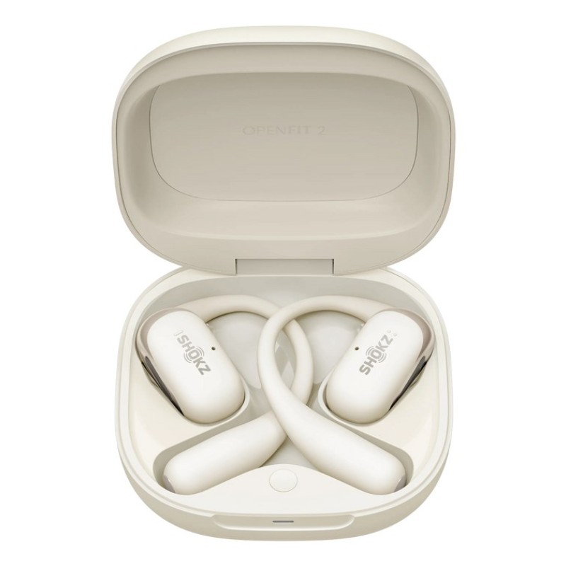 SHOKZ OpenFit 2 Headphones Wireless Ear-hook Calls/Music/Sport/Everyday Beige SHOKZ OpenFit 2 Headphones Wireless Ear-hook Calls/Music/Sport/Everyday Beige