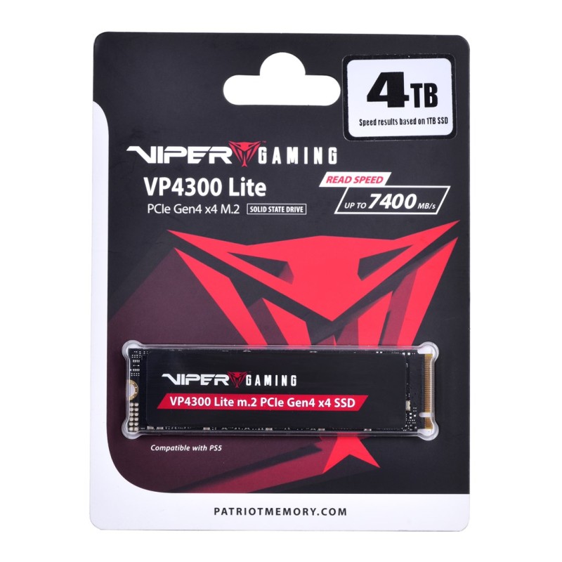 Patriot Memory VP4300 Lite M.2 4 TB PCI Express 4.0 NVMe