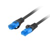 LANBERG PATCHCORD S/FTP CAT.6A 5M BLACK LSZH