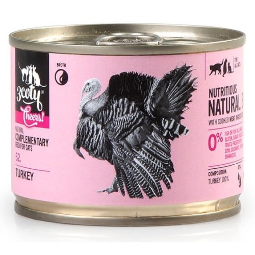 3COTY Cheers! 62. Turkey - wet cat food - 160g