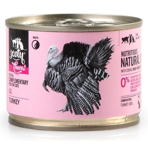 3COTY Cheers! 62. Turkey - wet cat food - 160g