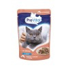 PREVITAL Cat Food Mix of Flavors Chicken, Veal, Salmon in Gravy - Wet Cat Food - 12 x 100g