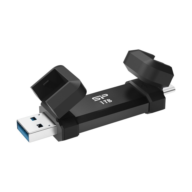 Silicon Power DS72 USB flash drive 1 TB USB Type-A / USB Type-C 3.2 Gen 2 (3.1 Gen 2) Black