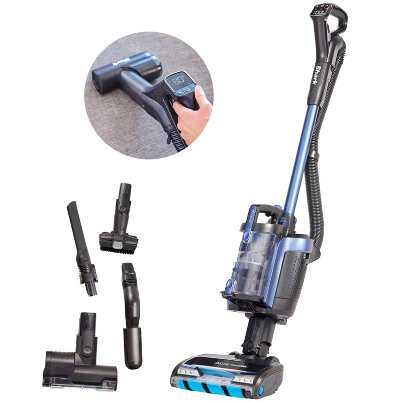 Shark ICZ300EUT stick vacuum/electric broom Upright vacuum Battery Dry HEPA Bagless 0.6 L 450 W Blue