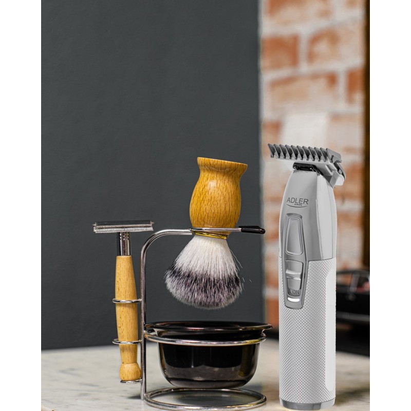 Adler AD 2836S beard trimmer Battery 4 6 mm Silver Adler AD 2836S beard trimmer Battery 4 6 mm Silver