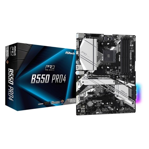 Asrock B550 Pro4 Socket AM4 ATX AMD B550 Asrock B550 Pro4 Socket AM4 ATX AMD B550