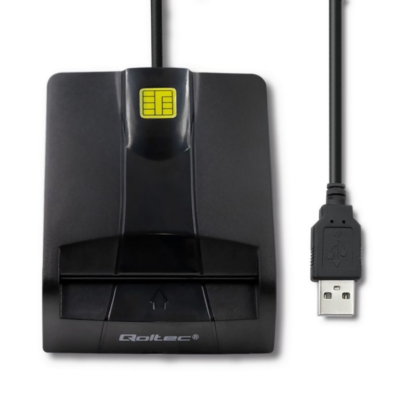 Qoltec 50634 Intelligent Smart ID chip card reader SCR-0634 | USB Type C Qoltec 50634 Intelligent Smart ID chip card reader SCR-0634 | USB Type C