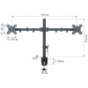 Techly ICA-LCD 382-D monitor mount / stand 68.6 cm (27