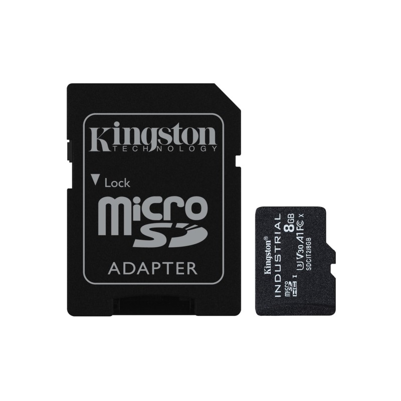 Kingston Technology Industrial 8 GB MicroSDHC UHS-I Class 10