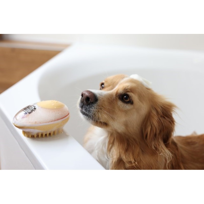 KERBL MagicBrush Bath Brush for Dogs and Cats with 100 ml Container - 11.5x7.5 cm KERBL MagicBrush Bath Brush for Dogs and Cats with 100 ml Container - 11.5x7.5 cm