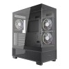 Gembird Gaming case Fornax X550 aquarium type, ATX, 2x USB 3.2 + 1x USB type-C, black Gembird Gaming case Fornax X550 aquarium type, ATX, 2x USB 3.2 + 1x USB type-C, black