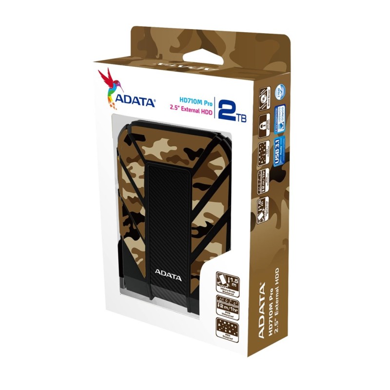 ADATA HD710M Pro external hard drive 2 TB Camouflage ADATA HD710M Pro external hard drive 2 TB Camouflage