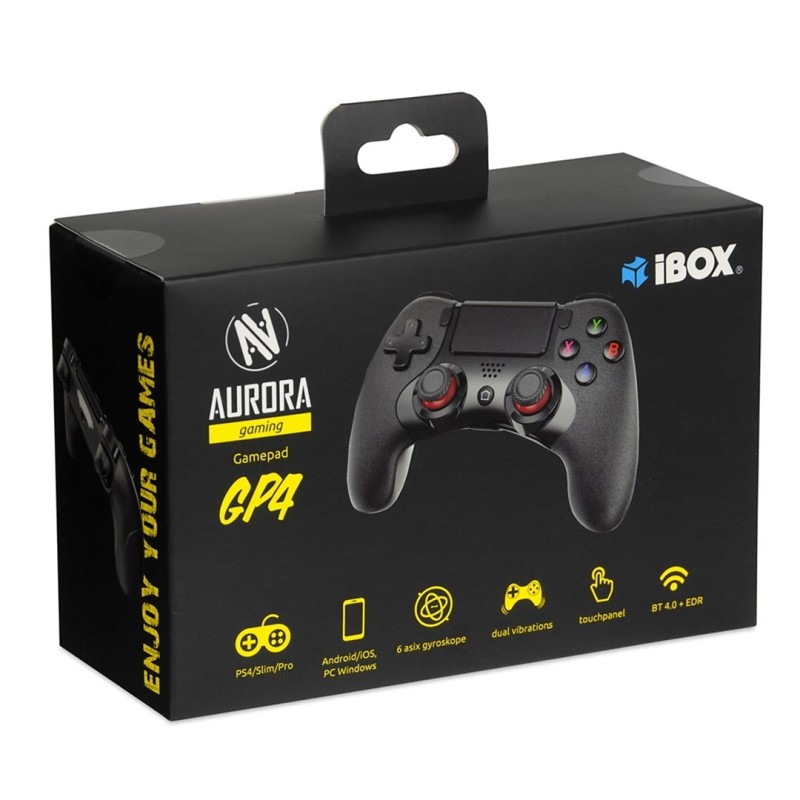 iBox IGP4 Gaming Controller Black Bluetooth Gamepad Analogue / Digital Android, PC, PlayStation 4, iOS iBox IGP4 Gaming Controller Black Bluetooth Gamepad Analogue / Digital Android, PC, PlayStation 4, iOS