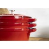 Staub La Cocotte Round Cast iron Casserole baking dish -- SET OF 3 PIECES Staub La Cocotte Round Cast iron Casserole baking dish -- SET OF 3 PIECES