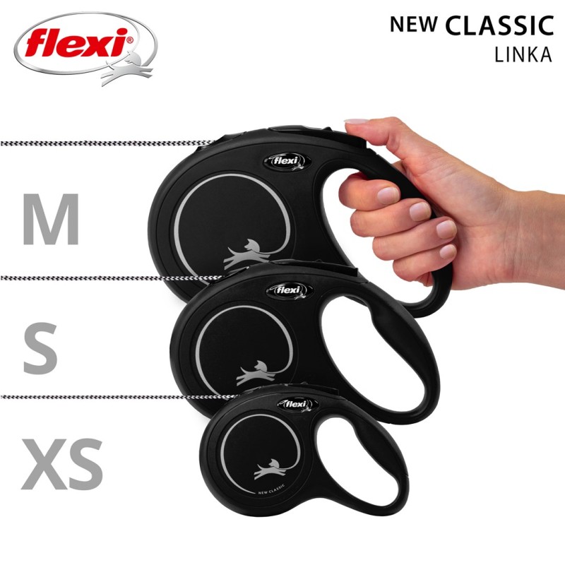 Flexi New CLASSIC 8 m Black Dog Retractable lead Flexi New CLASSIC 8 m Black Dog Retractable lead