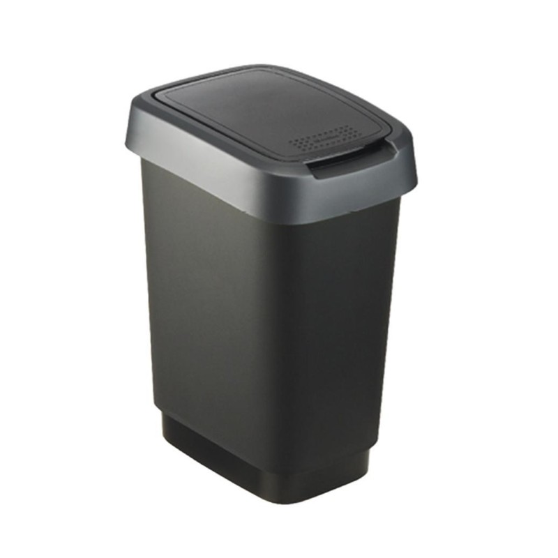 ROTHO Twist Silver - trash bin – 10l ROTHO Twist Silver - trash bin – 10l