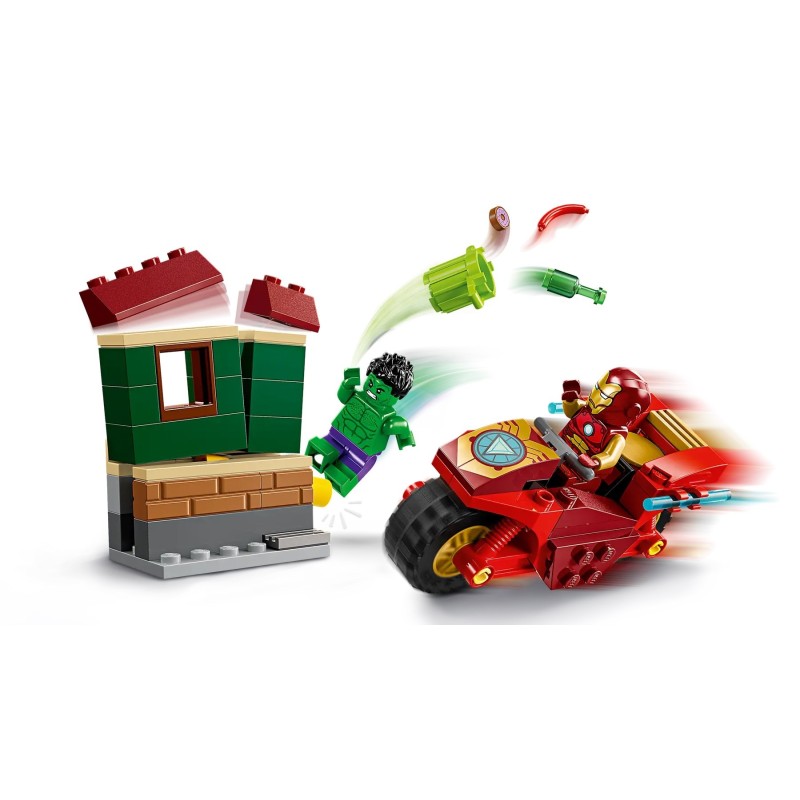 LEGO MARVEL 76287 Iron Man with Bike and The Hulk LEGO MARVEL 76287 Iron Man with Bike and The Hulk