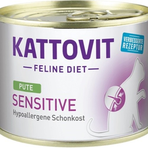 KATTOVIT Sensitive Turkey - wet cat food - 185g KATTOVIT Sensitive Turkey - wet cat food - 185g