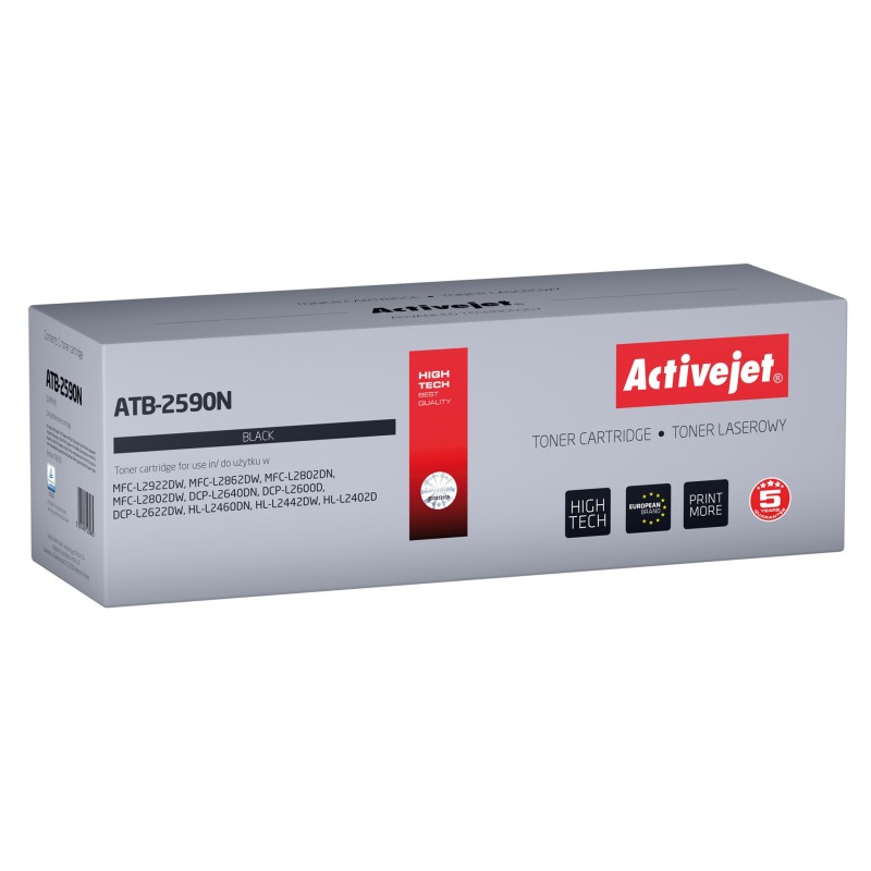 Activejet ATB-2590N Toner for Brother printers; Replacement Brother TN2590; Supreme; 1200 pages; black) Activejet ATB-2590N Toner for Brother printers; Replacement Brother TN2590; Supreme; 1200 pages; black)