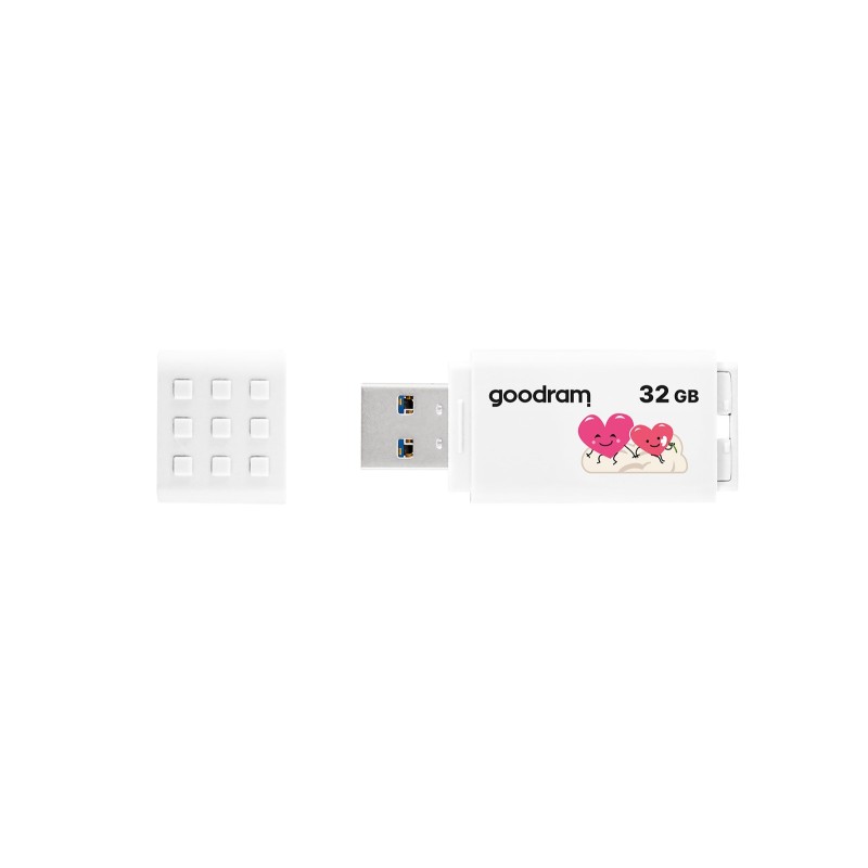 Goodram UME3 Valentine USB flash drive 32 GB USB Type-A 3.2 Gen 1 (UME3-0320W0R11-V) White Goodram UME3 Valentine USB flash drive 32 GB USB Type-A 3.2 Gen 1 (UME3-0320W0R11-V) White