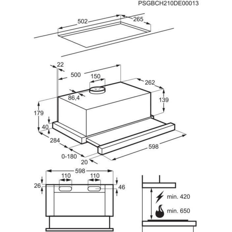 Electrolux EEM43200L Fully built-in 10 place settings E Electrolux EEM43200L Fully built-in 10 place settings E