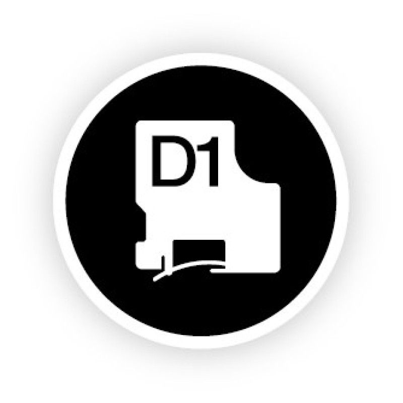 DYMO D1 Standard - Black on White - 12mm DYMO D1 Standard - Black on White - 12mm
