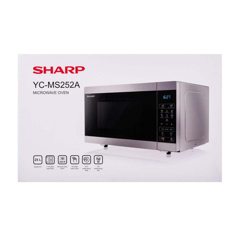SHARP YC-MS252AE-S microwave oven