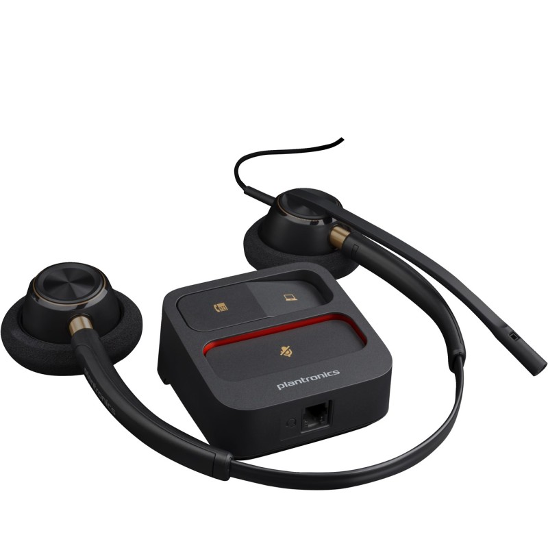 Poly EncorePro 520 Binaural Headset +Quick Disconnect