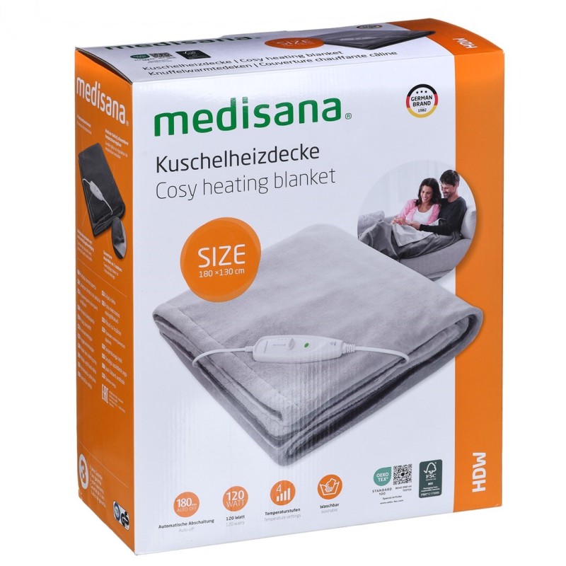 Electric blanket Medisana HDW 120 W Grey