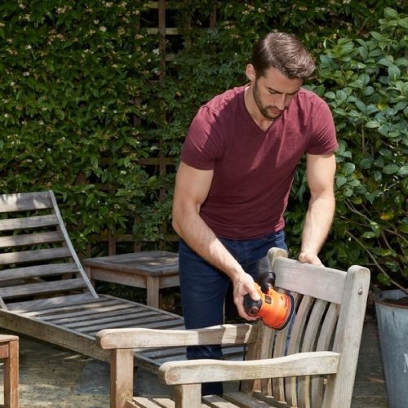 Black & Decker BEW210 Orbital sander 14000 RPM Black, Orange Black & Decker BEW210 Orbital sander 14000 RPM Black, Orange