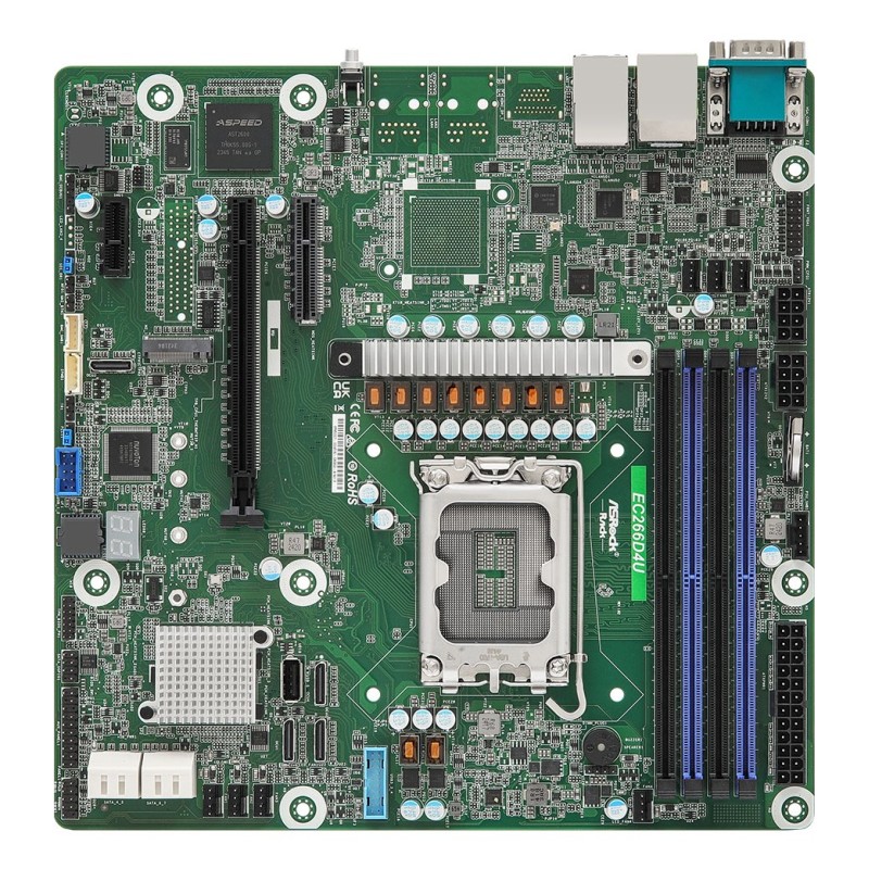 Asrock EC266D4U motherboard Intel C266 LGA 1700 micro ATX Asrock EC266D4U motherboard Intel C266 LGA 1700 micro ATX