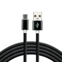 everActive cable USB-C 1m - Black, silicone, quick charge, 3A - CBS-1CB