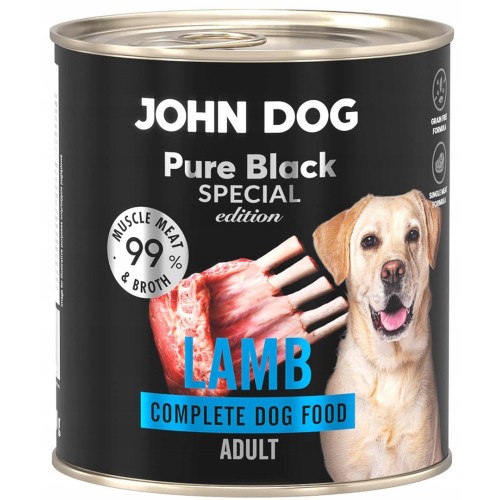 JOHN DOG Pure Black Special Edition Lamb - wet dog food - 800g JOHN DOG Pure Black Special Edition Lamb - wet dog food - 800g