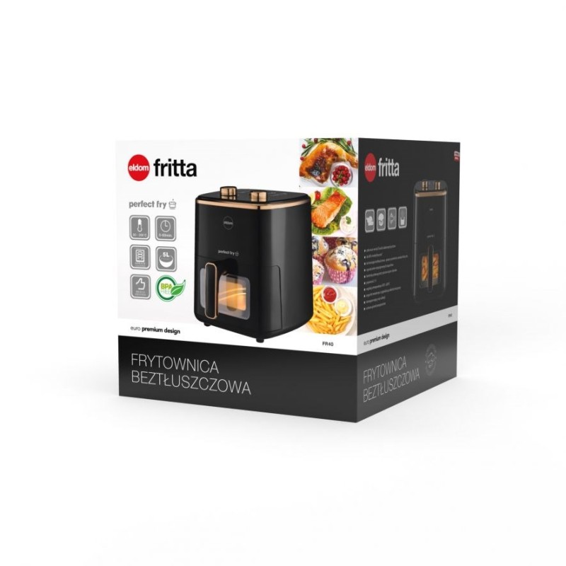 ELDOM FRITTA fat-free fryer, capacity 5.0 l, adjustable temp., clock, 1500 W ELDOM FRITTA fat-free fryer, capacity 5.0 l, adjustable temp., clock, 1500 W