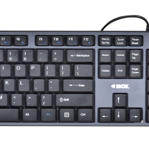 iBox IKMS606 keyboard Mouse included Home USB QWERTY UK English Black