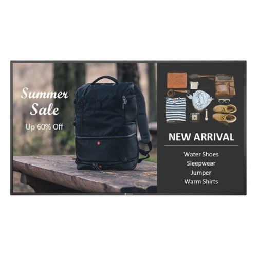 AG Neovo QM-6502 Digital signage flat panel 163.8 cm (64.5