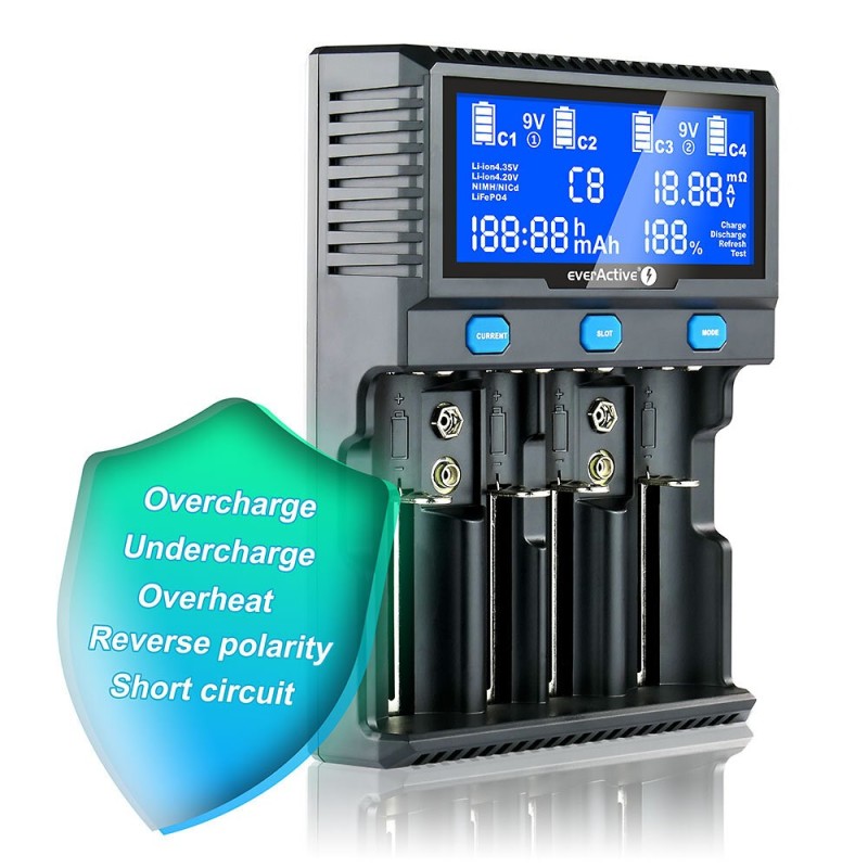 Charger for cylindrical Li-ion and Ni-MH batteries everActive UC-4200 Charger for cylindrical Li-ion and Ni-MH batteries everActive UC-4200