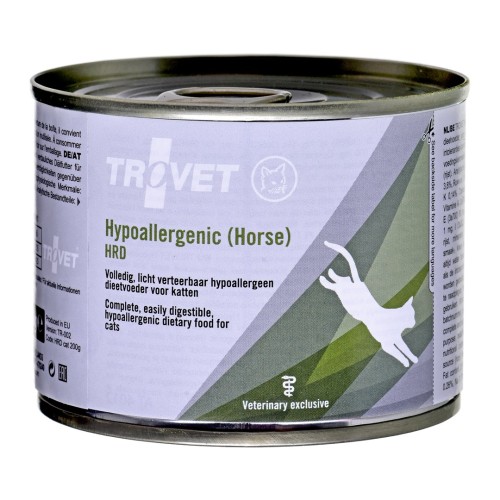 TROVET Hypoallergenic HRD with horse - wet cat food - 200g TROVET Hypoallergenic HRD with horse - wet cat food - 200g