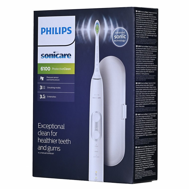 Philips Sonicare HX6877/28 electric toothbrush Adult Sonic toothbrush Silver, White Philips Sonicare HX6877/28 electric toothbrush Adult Sonic toothbrush Silver, White