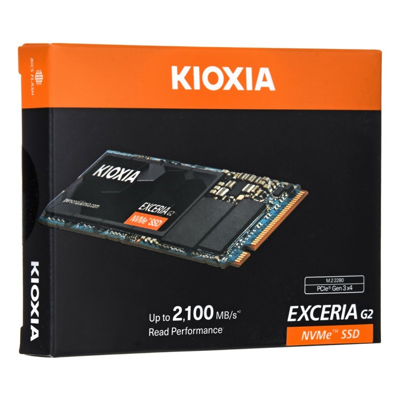 Kioxia EXCERIA G2 M.2 2 TB PCI Express 3.1a BiCS FLASH TLC NVMe Kioxia EXCERIA G2 M.2 2 TB PCI Express 3.1a BiCS FLASH TLC NVMe