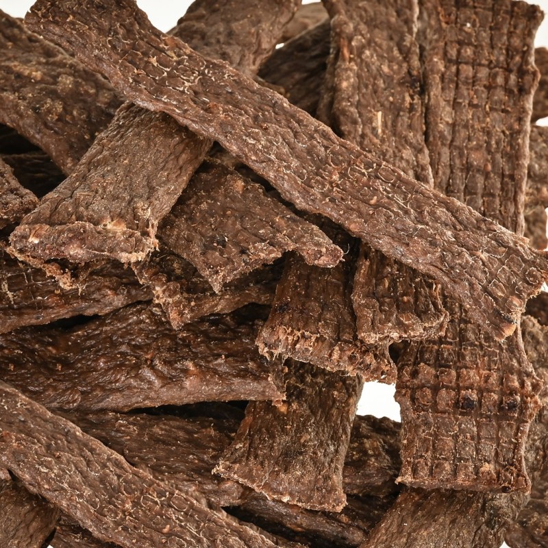 PETITTO Monoprotein meat strips Duck - dog treat - 400g PETITTO Monoprotein meat strips Duck - dog treat - 400g