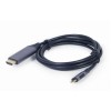 Gembird CC-USB3C-HDMI-01-6 video cable adapter 1.8 m USB Type-C HDMI Type A (Standard) Black, Grey