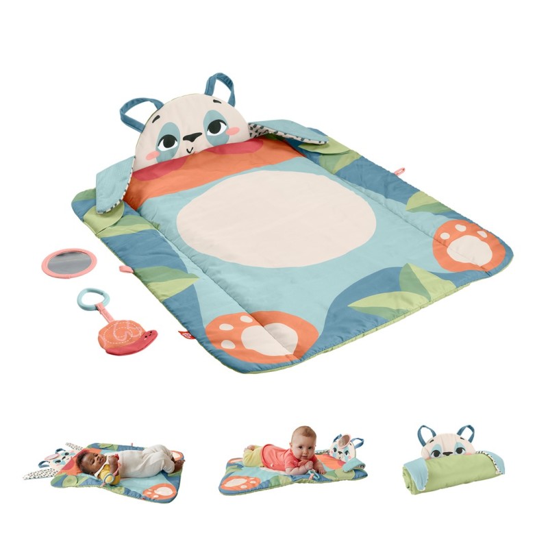Fisher-Price Planet Friends Roly-Poly Panda Baby Activity Play Mat with 2 Toys Fisher-Price Planet Friends Roly-Poly Panda Baby Activity Play Mat with 2 Toys