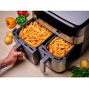 Tefal Dual Easy Fry & Grill EY905D Double 8.3 L Stand-alone 2700 W Hot air fryer Stainless steel Tefal Dual Easy Fry & Grill EY905D Double 8.3 L Stand-alone 2700 W Hot air fryer Stainless steel