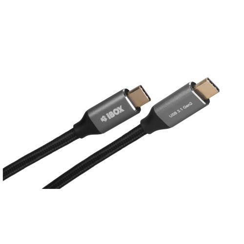 I-BOX USB C/USB C, 1 m USB cable 3.2 Gen 2 (3.1 Gen 2) Black I-BOX USB C/USB C, 1 m USB cable 3.2 Gen 2 (3.1 Gen 2) Black