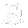 Wall-mounted hood MAAN Komoda Neo 60 610 m3/h, Black Wall-mounted hood MAAN Komoda Neo 60 610 m3/h, Black