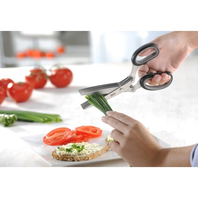 GEFU 12660 kitchen scissors 191 mm Black, Stainless steel Herb GEFU 12660 kitchen scissors 191 mm Black, Stainless steel Herb