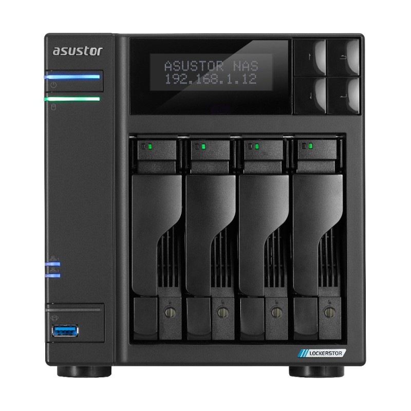Asustor LOCKERSTOR 4 Gen2 (AS6704T) NAS Desktop Intel® Celeron® N N5105 4 GB DDR4 0 TB ADM Black Asustor LOCKERSTOR 4 Gen2 (AS6704T) NAS Desktop Intel® Celeron® N N5105 4 GB DDR4 0 TB ADM Black