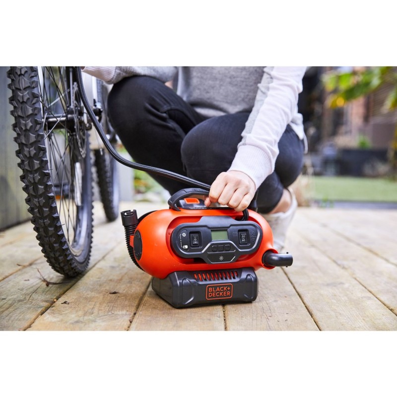 Black & Decker BDCINF18N-QS air compressor 160 l/min AC/Cigar lighter Black & Decker BDCINF18N-QS air compressor 160 l/min AC/Cigar lighter