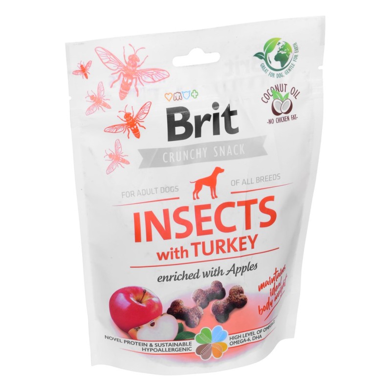 BRIT Crunchy Snack Insects with Turkey - dog treat - 200g BRIT Crunchy Snack Insects with Turkey - dog treat - 200g